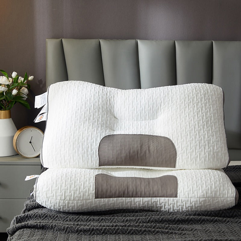 Light Luxury SPA Massage Pillow Single Pillow Core Neck Protection Adult Sleep Pillow Fiber Zone Massage Cervical Pillow Dormito - V.I.P Digital Presence