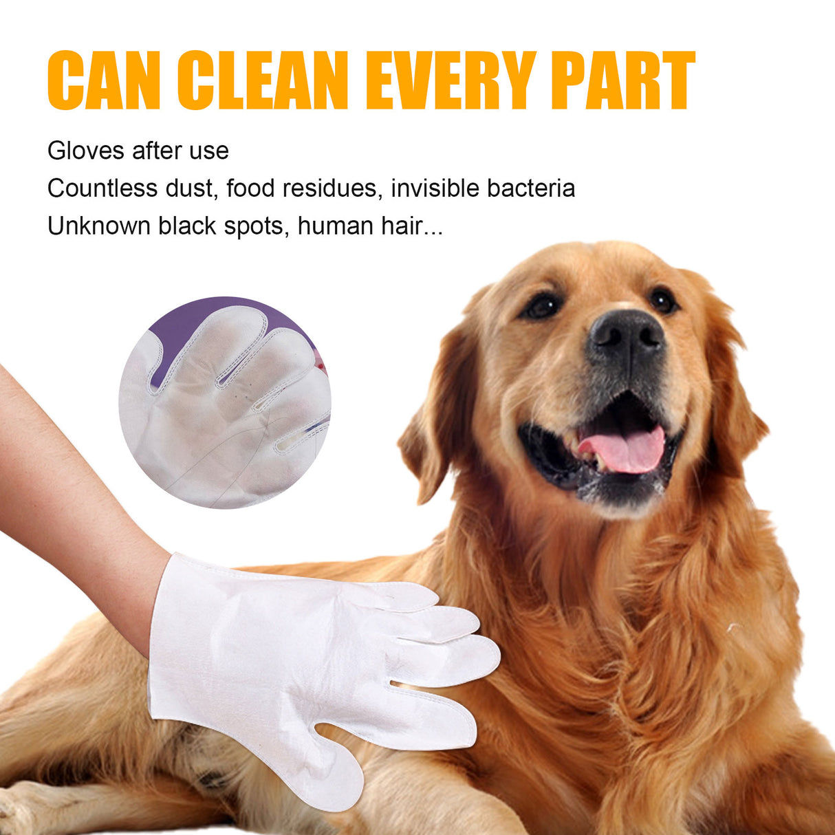Pet Herbal Gloves, Cleaning Wipes No-Bath No-Wash Non-Woven Gloves For Feline Handling - V.I.P Digital Presence