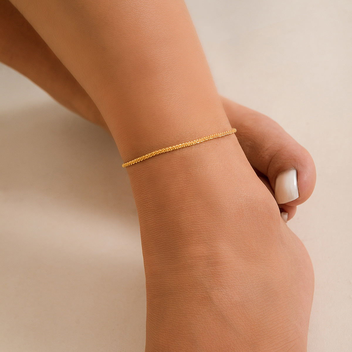 Versatile Sparkling Thin Chain Metal Wind Foot Chain Style Beach Anklet Set - V.I.P Digital Presence