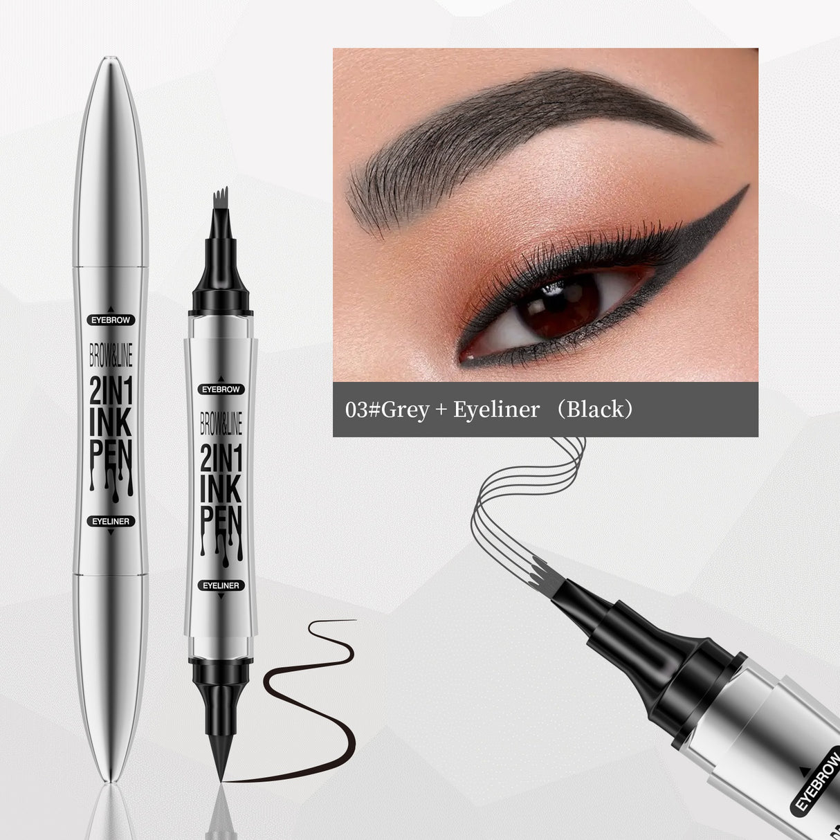 Hellokiss Eyeliner and eyebrow pencil 2 in 1 - V.I.P Digital Presence