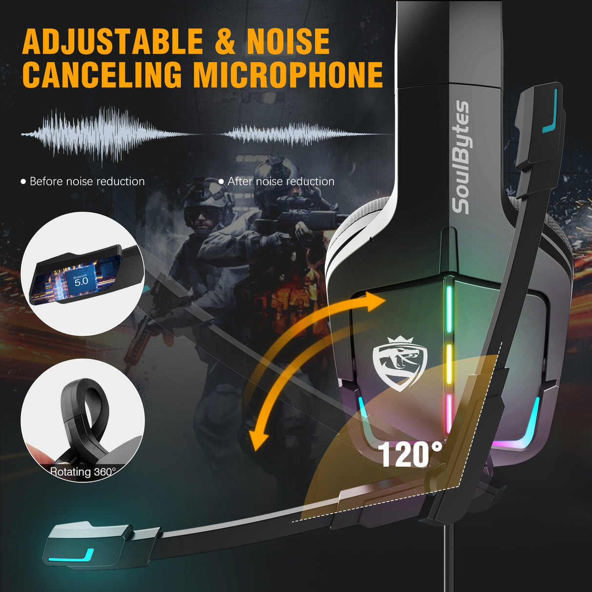 S12 Head mounted gaming headset wired RGB computer gaming headset PS4 headset - V.I.P Digital Presence