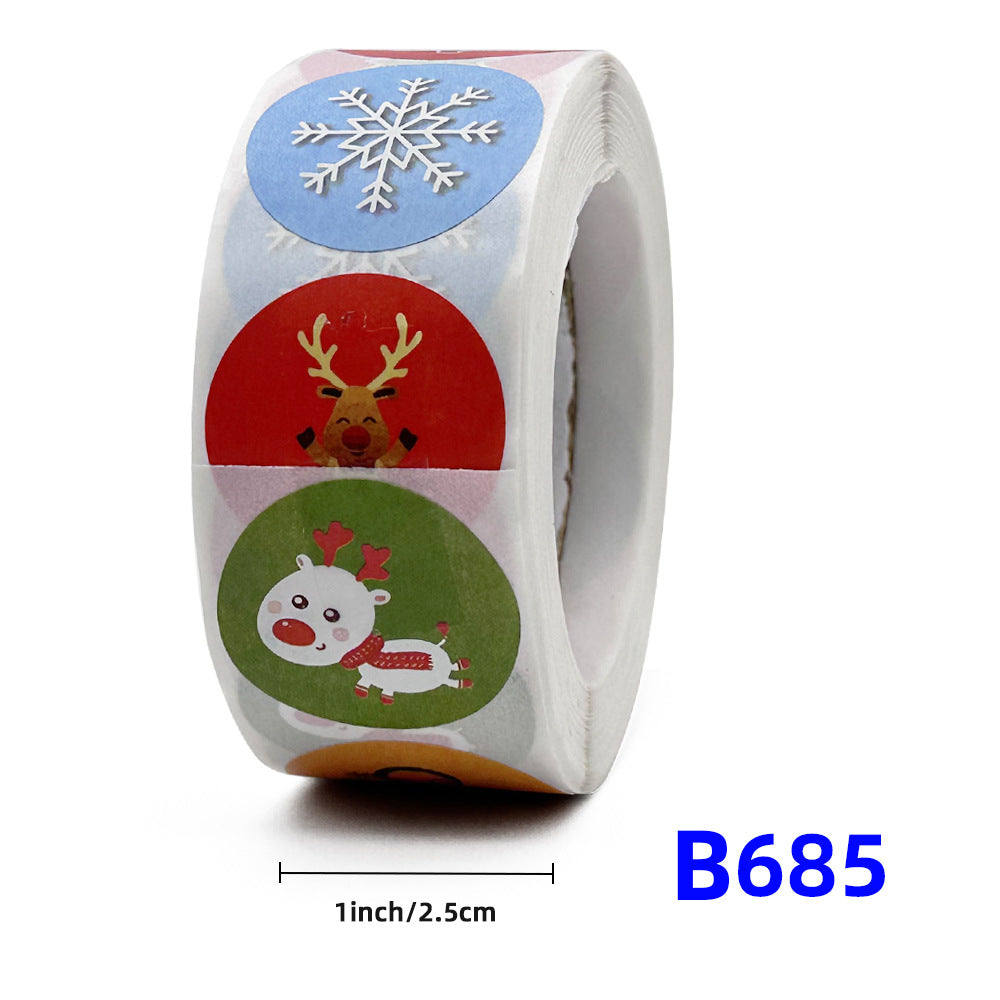 Christmas gift stickers decorative sealing sticker Merry Christmas Reward Self-adhesive labels Children's Day party - V.I.P Digital Presence