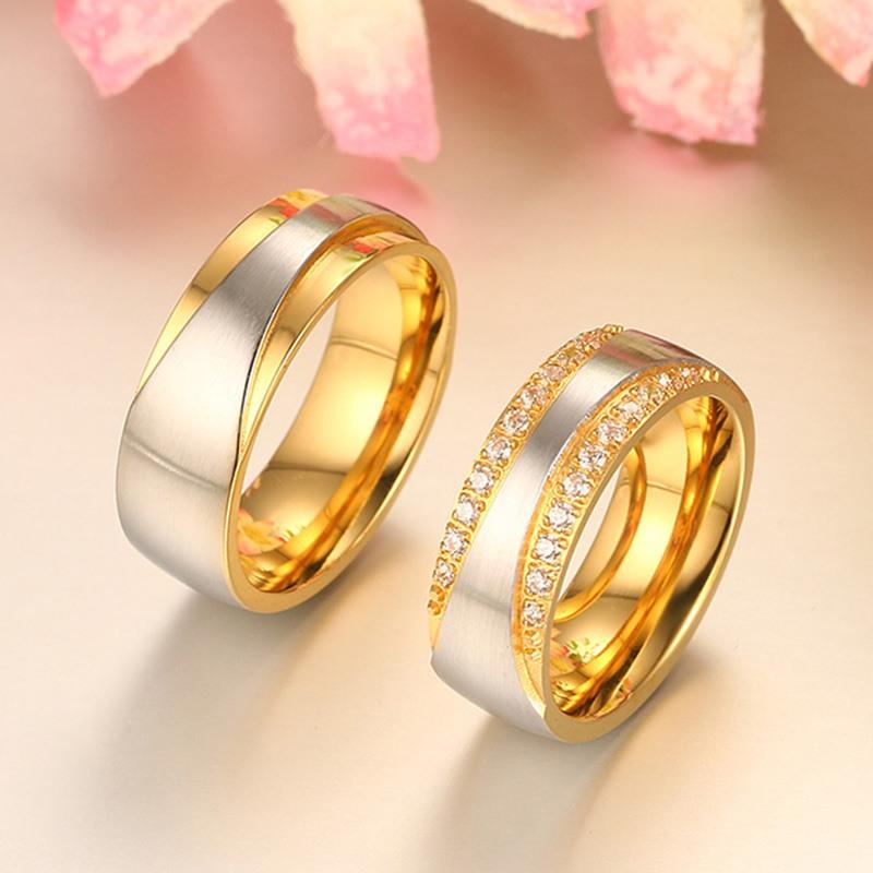 Vnox Wedding Rings for Women Men Promise Lover Valentine's Day Gift - V.I.P Digital Presence