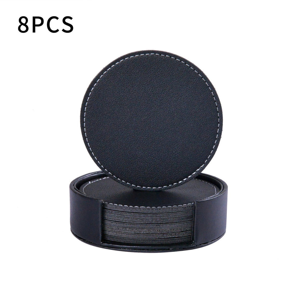 Creative PU leather coaster Exquisite insulated tea water cushion Square leather coaster - V.I.P Digital Presence