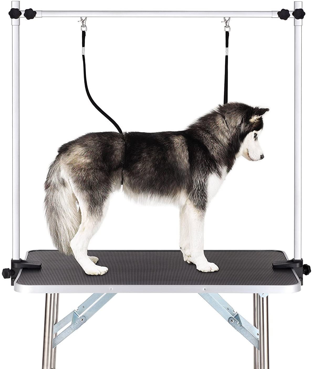36" Professional Dog Pet Grooming Table Adjustable Heavy Duty Portable w/Arm & Noose & Mesh Tray - V.I.P Digital Presence