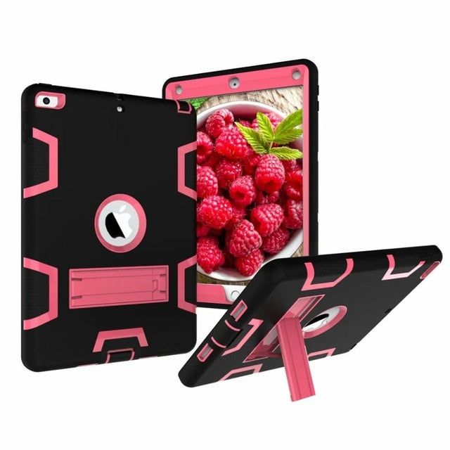 Armor Case For iPad2 iPad3 iPad4 Kids Safe Heavy Duty Silicone Hard Cover For Ipad 4 3 2 iPad 3 2 Tablet Case