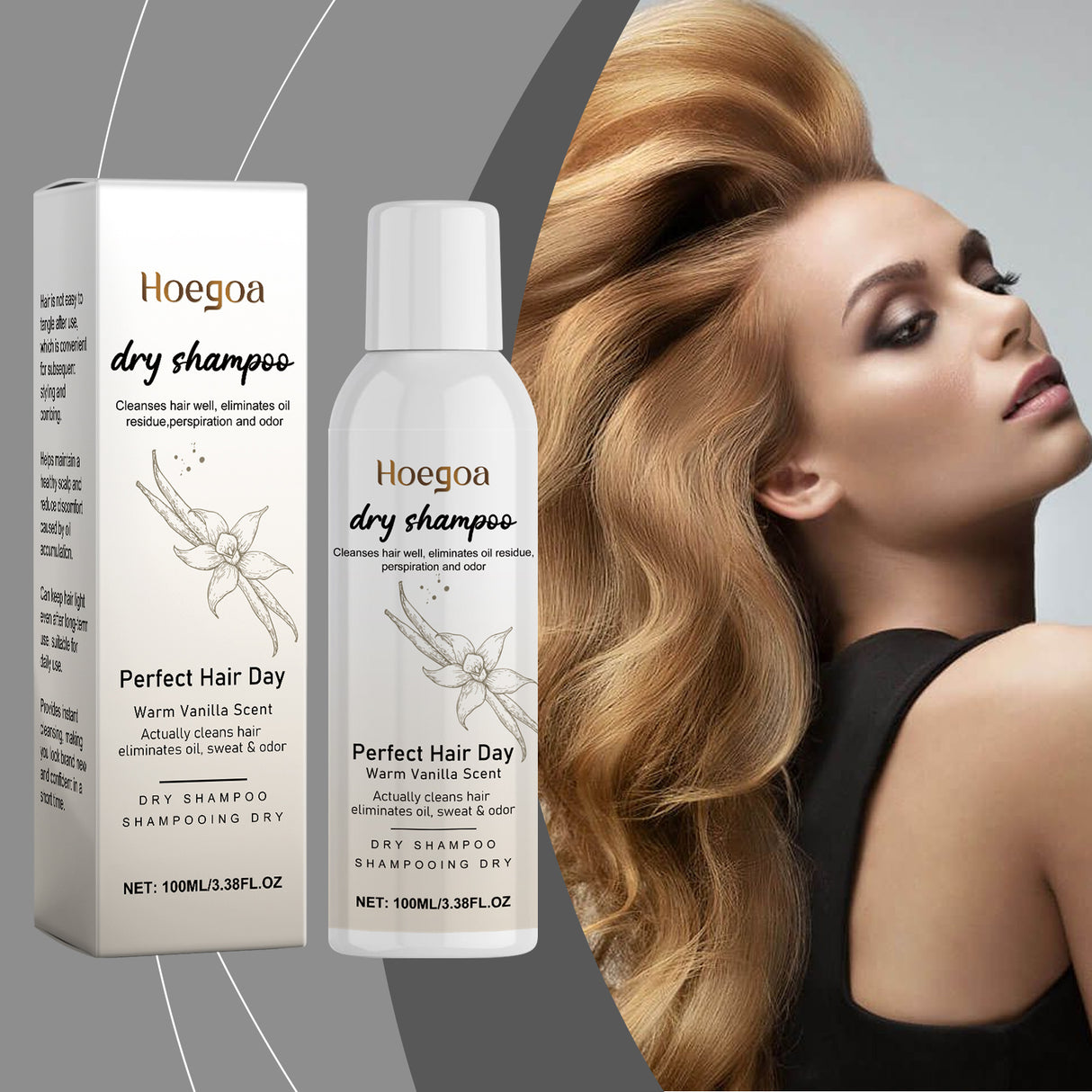 Vanilla Dry Hair Spray Gently Repair Frizzy, Fluffy And Easy To Manage Hair Dry Cleaning Spray - V.I.P Digital Presence