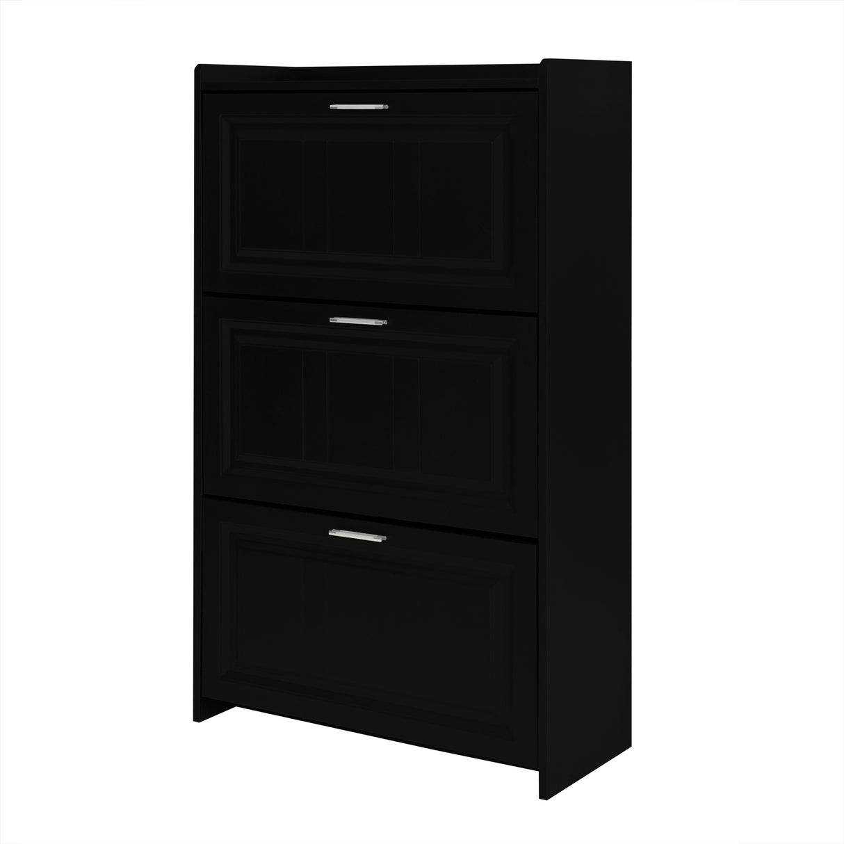 U-Can Shoe Storage Cabinet for Entryway with 3 Flip Drawers, Modern Shoe Organizer Cabinet, Free Standing Shoe Rack Black - V.I.P Digital Presence