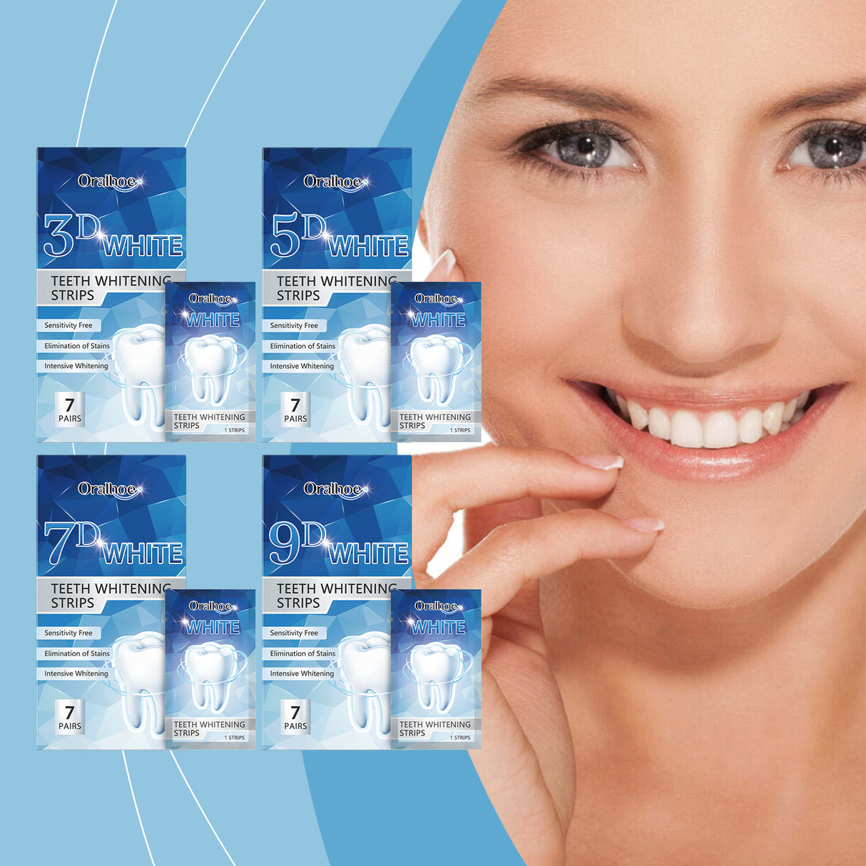 Brightening Tooth Strips, Refreshing Breath And Gently Cleaning Teeth Stains Brightening Tooth Care Strips - V.I.P Digital Presence