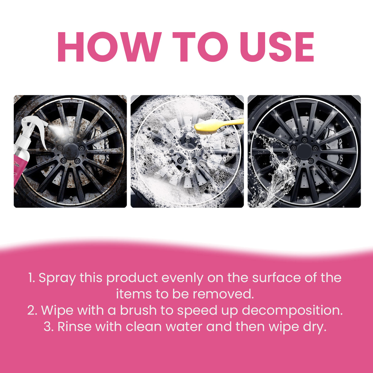 Auto Rust Remover Auto Wheel Hub Handlebar Parts Rust Cleaning And Decontamination Multi-Function Rust Remover - V.I.P Digital Presence