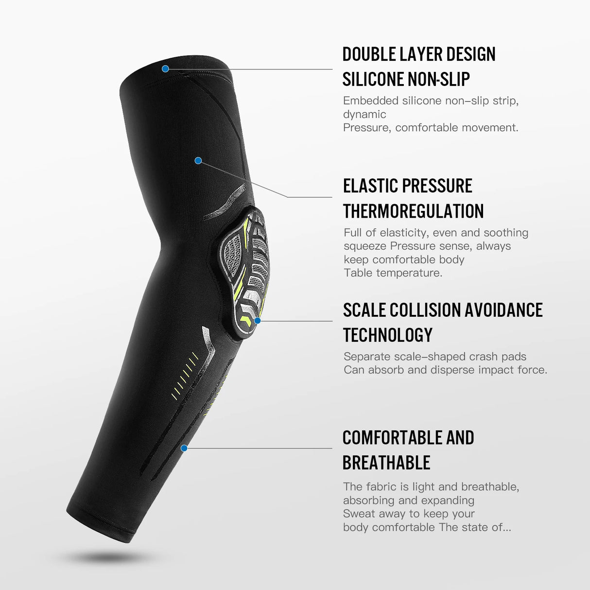 Honeycomb joint anti-collision basketball sports arm protection cycling outdoor running elbow protection - V.I.P Digital Presence