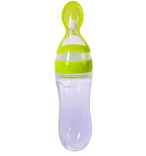 Newborn Baby Silicone Squeezing Feeding Bottle - V.I.P Digital Presence