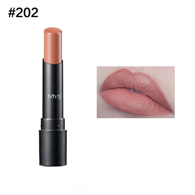 MYS Brand Beauty Matte Lipstick Long Lasting Tint Lips Cosmetics Lipgloss Maquiagem Makeup Red Batom - V.I.P Digital Presence