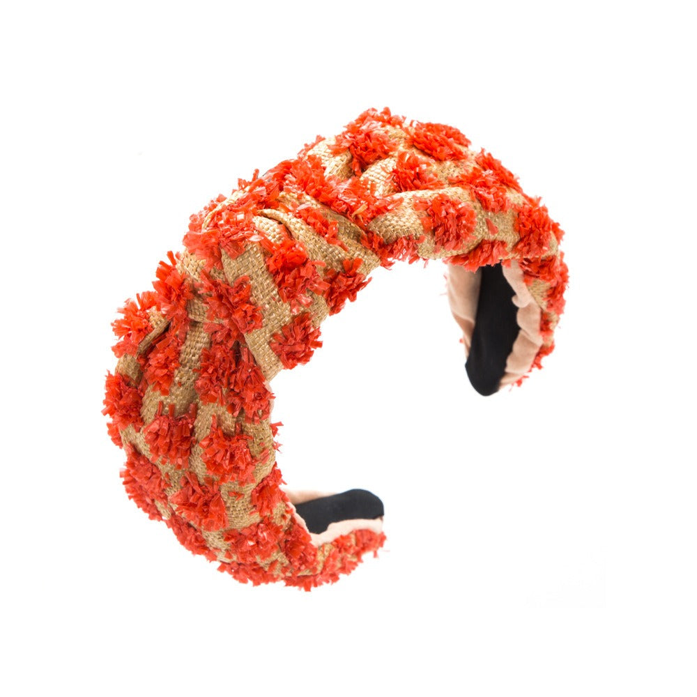 Weaving candy colored flower headband with simple knotting and wide edge headband - V.I.P Digital Presence