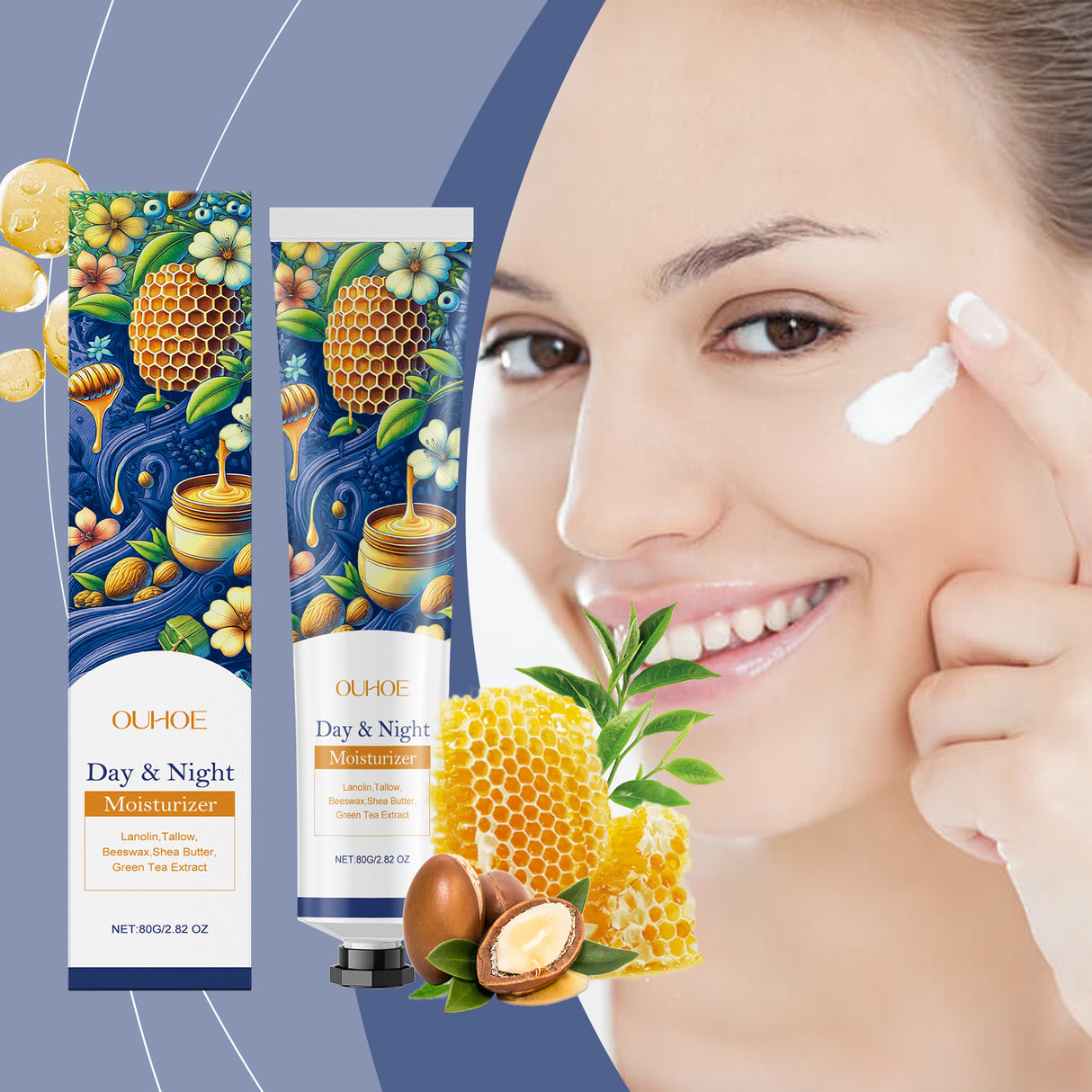 Day And Night Moisturizing Cream Moisturizes And Moisturizes Skin Gentle Repair Delicate And Tender Day And Night Moisturizing Cream