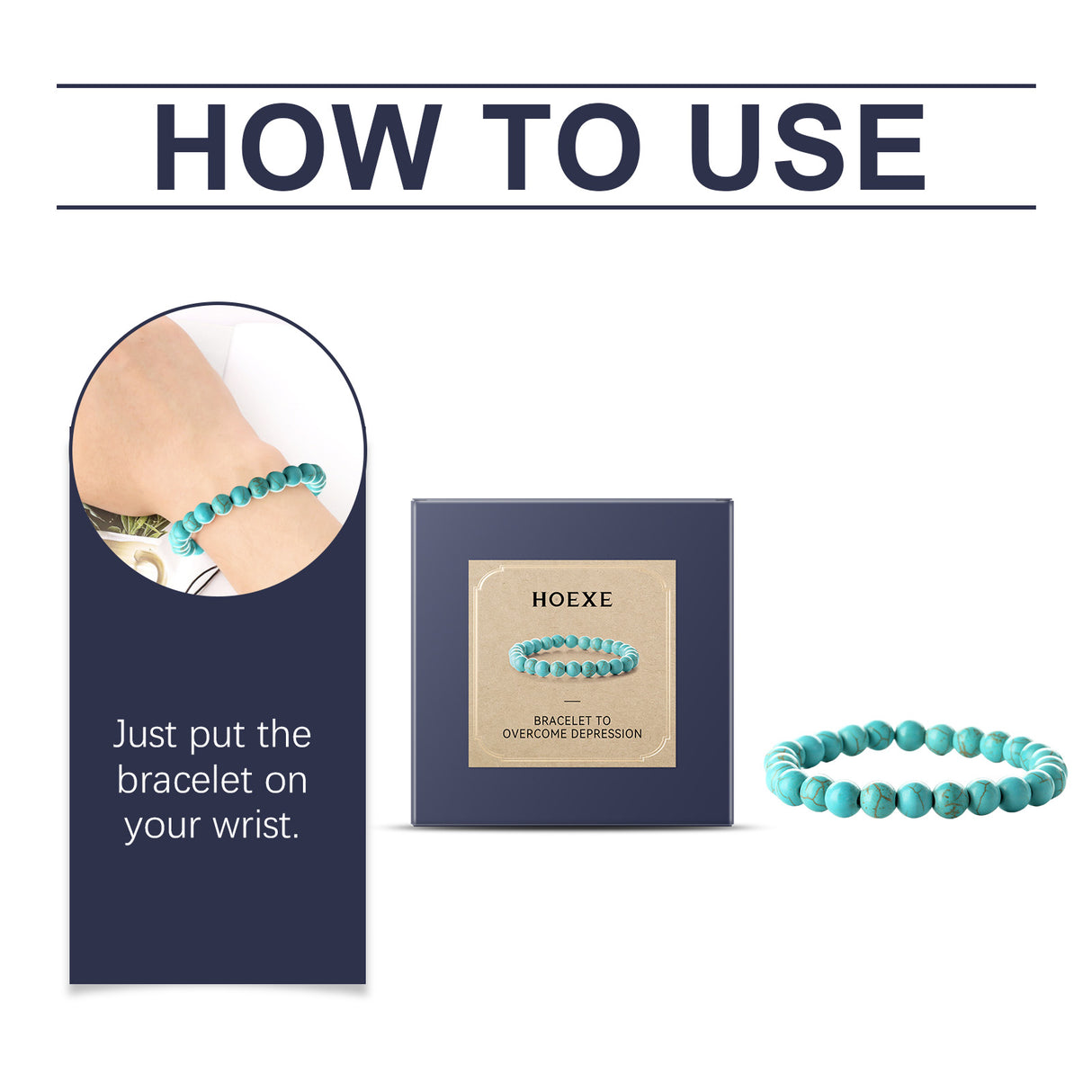 Blue Turquoise Bracelet, Simple And Elegant Personality With Stylish Accessories Hand Decoration Portable Bracelet - V.I.P Digital Presence