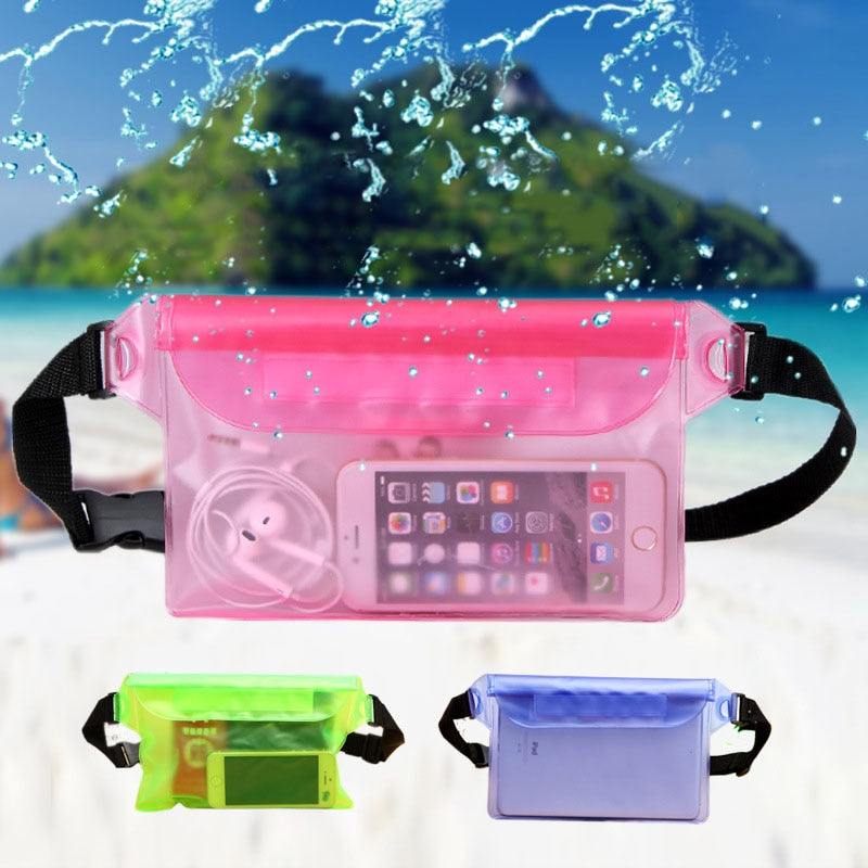 Waterproof Swimming Bag Ski Drift Diving Shoulder Waist Pack Bag Underwater Mobile Phone Bags Case Cover For Beach Boat Sports - V.I.P Digital Presence