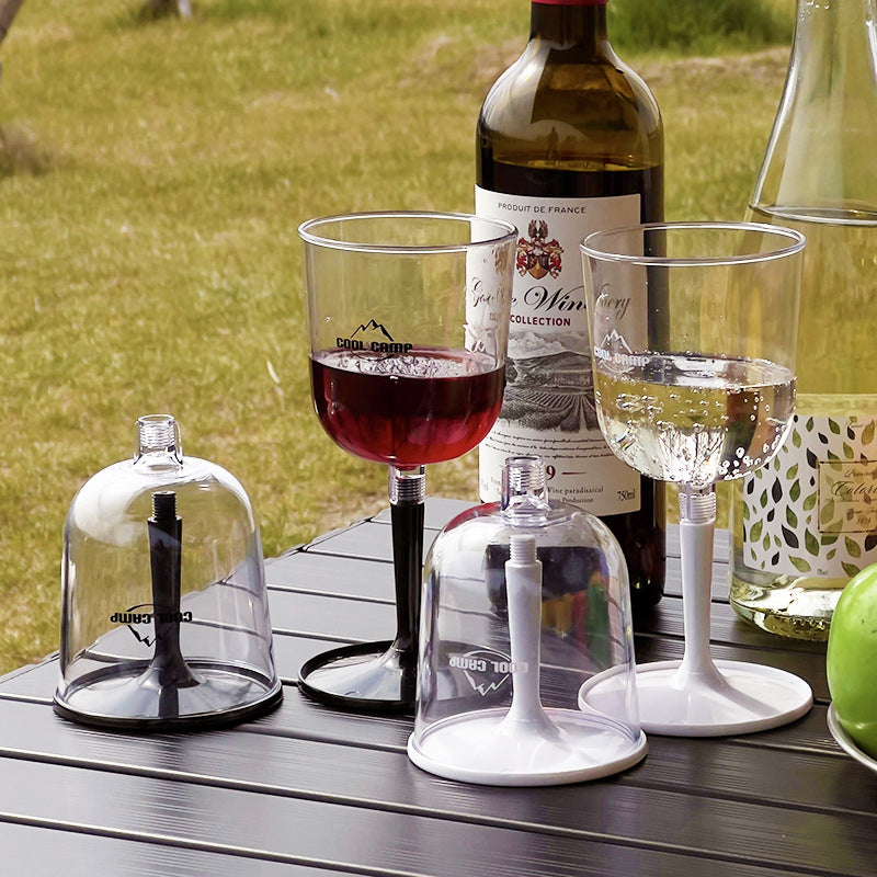 Outdoor Camping Red Wine Cup Shatterproof Plastic Stemware Detachable Portable Wine Cup Champagne Cup - V.I.P Digital Presence