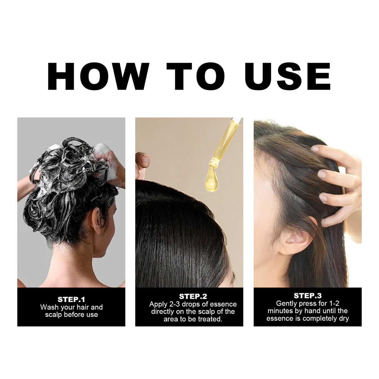 HOEGOA Hair Growth Serum, Dense Hair Repair Dry And Irritated Hair Moisturizing Hair Dense Hair Care Essential Oil - V.I.P Digital Presence