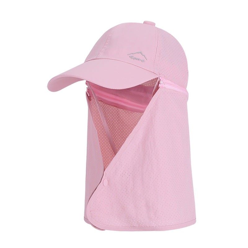 1pc Summer Baseball Cap with Detachable 360° Neck Sun Flap. For men, hiking, fishing, outdoor. - V.I.P Digital Presence