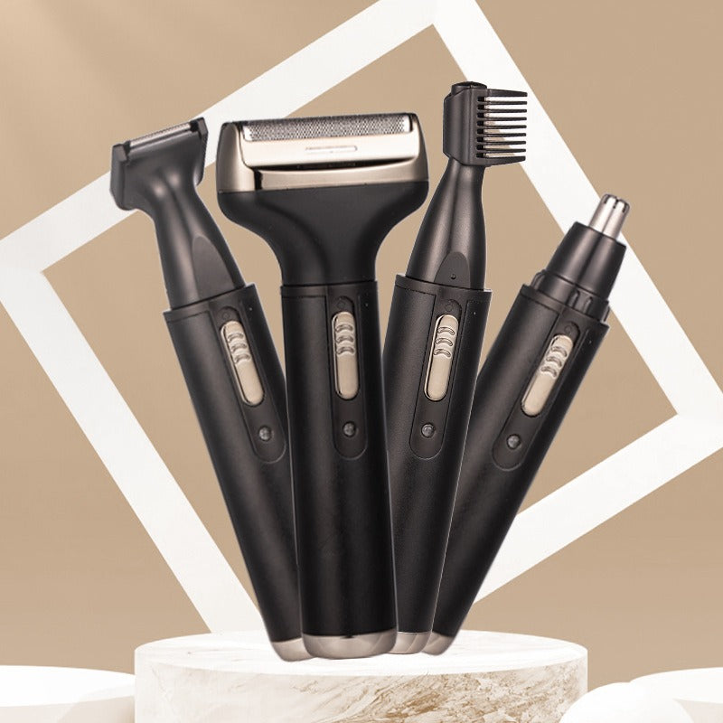 New Men's 4 in 1 Electric Razor Nose Hair Sideburns Knife Trimmer Eyebrow Grooming Set Compound - V.I.P Digital Presence