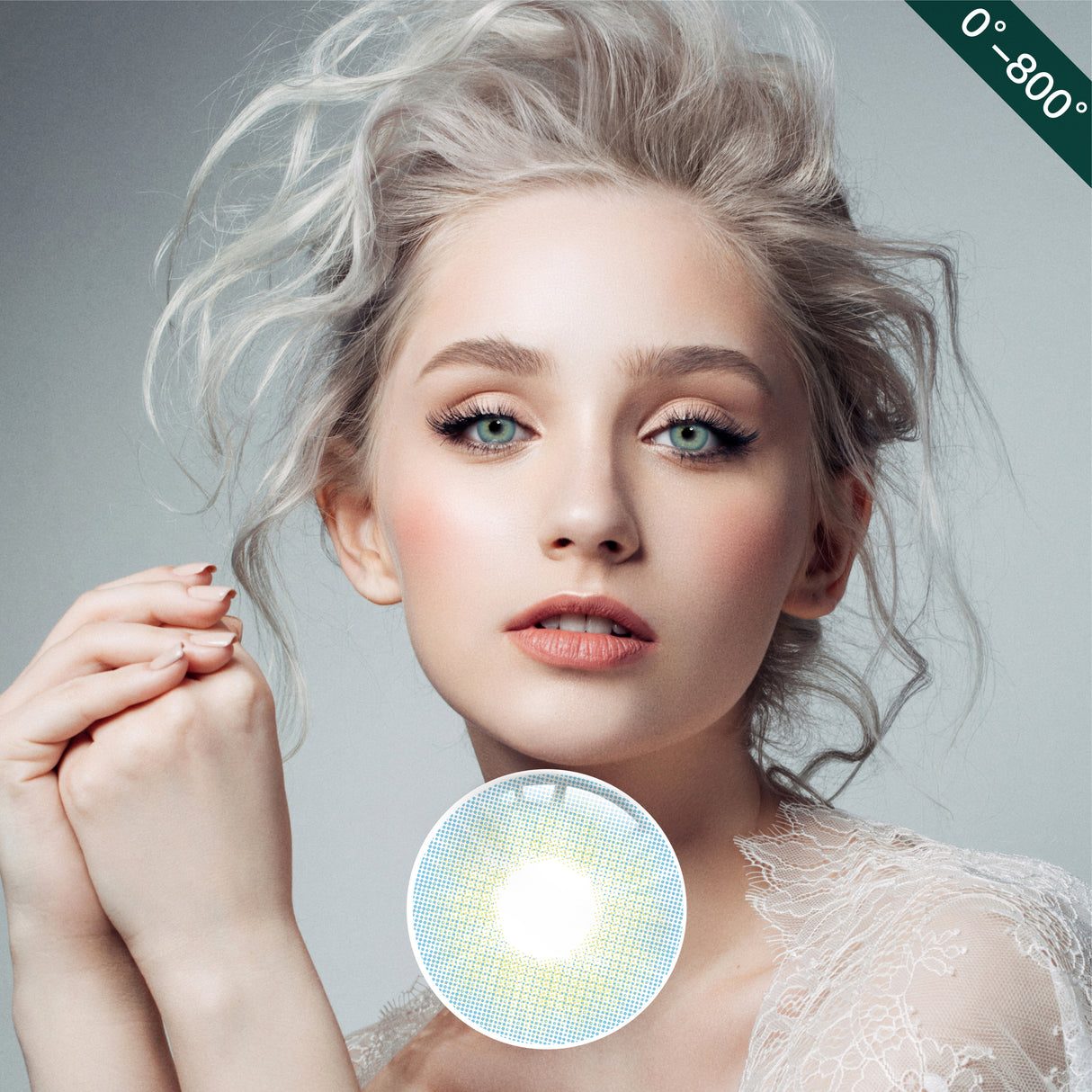 1Pair FDA Certificate Eyes Beautiful Pupil Colorful Girl Cosplay Contact Lenses PHALAENOPSIS BLUE - V.I.P Digital Presence