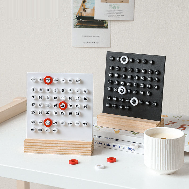 Creative high aesthetic ring calendar 2023 perpetual calendar desk calendar personalized office desktop decoration ornaments sho - V.I.P Digital Presence