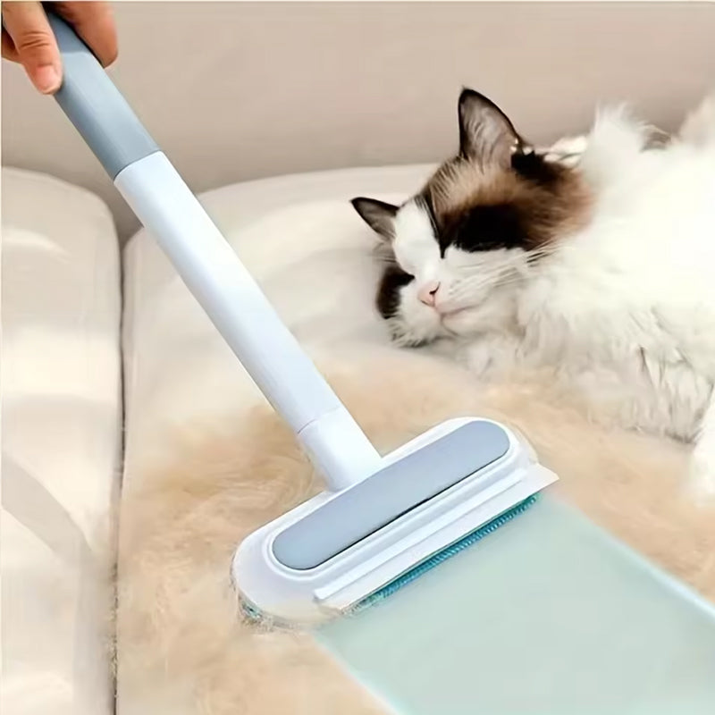 3-in-1 Pet Hair Remover Brush: Long-handle window & pet fur cleaning tool for cat/dog hair. - V.I.P Digital Presence
