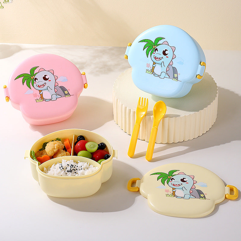 Cartoon cute microwaveable portable lunch box with buckle compartments - V.I.P Digital Presence