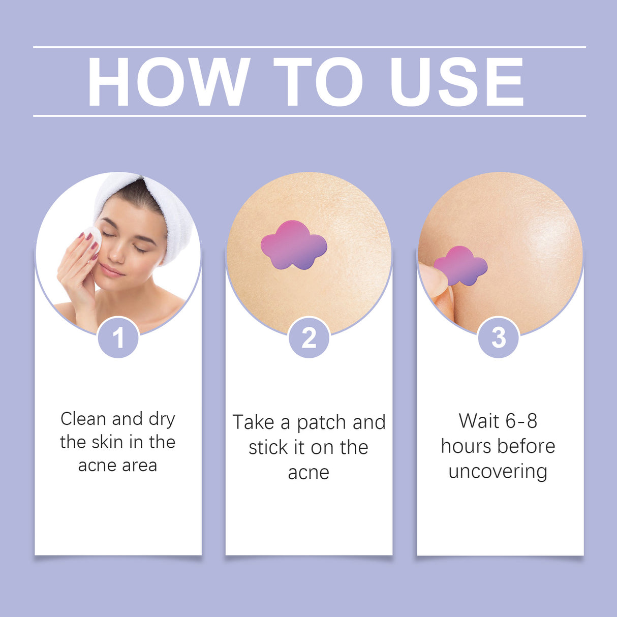 Color Cover Acne Patch, Facial Skin Acne Mild Cover Acne Care Patch