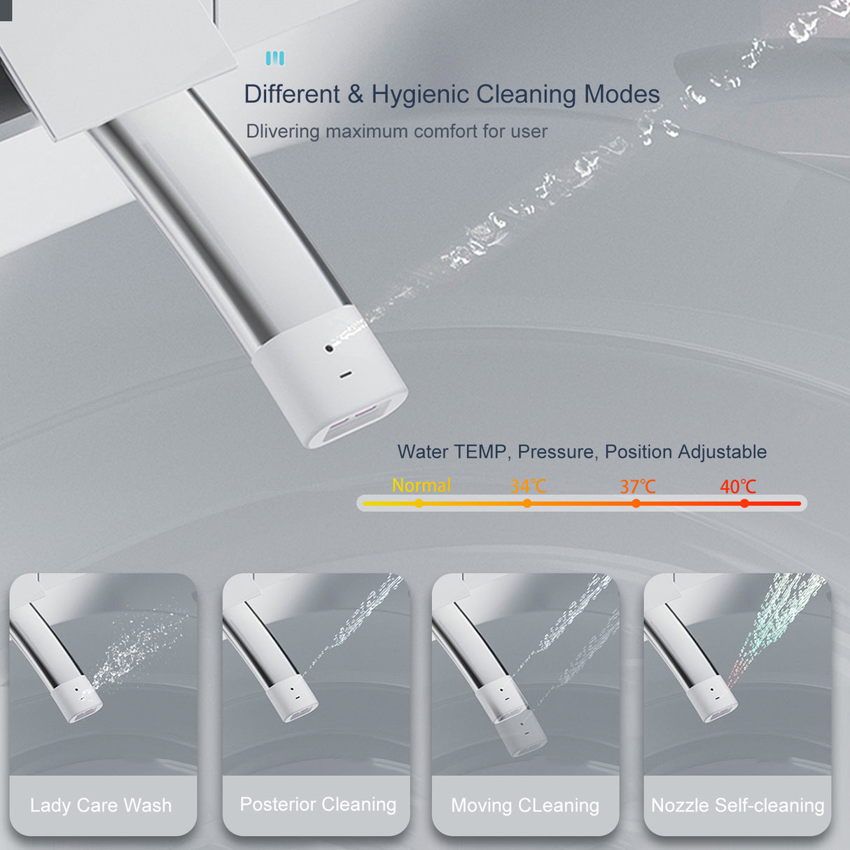 ST-GP-01 Smart Toilet with Heating, Portable Toilet with Automatic Opening and Closing, 1.28GPF Water Tank Free Toilet, White - V.I.P Digital Presence