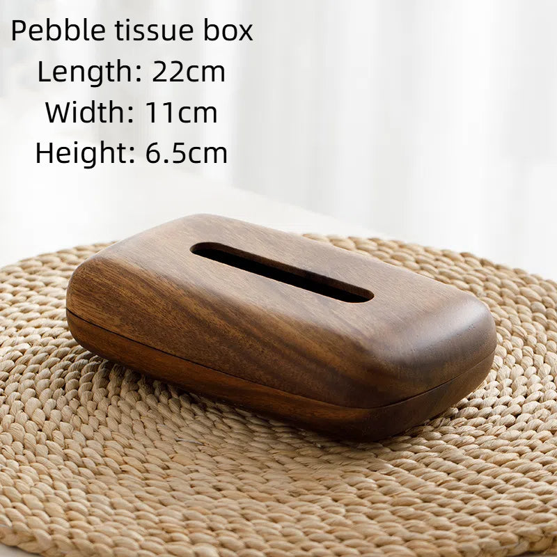 Solid wood tissue box simple household paper box hotel dining table office wooden paper box - V.I.P Digital Presence