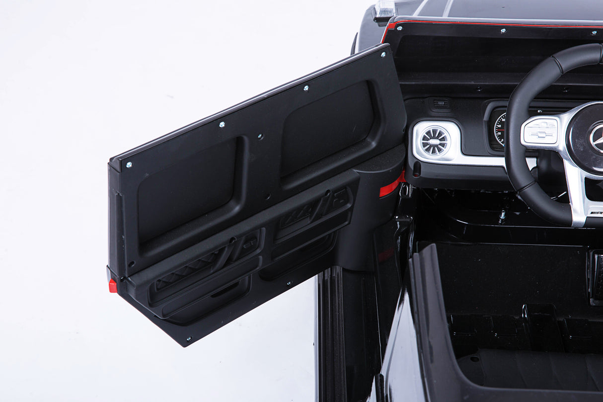 Mercedes Benz G63 Children's Electric Vehicle with Remote Control 12V Music, Horn, Spring Suspension, Safety Lock and License - V.I.P Digital Presence