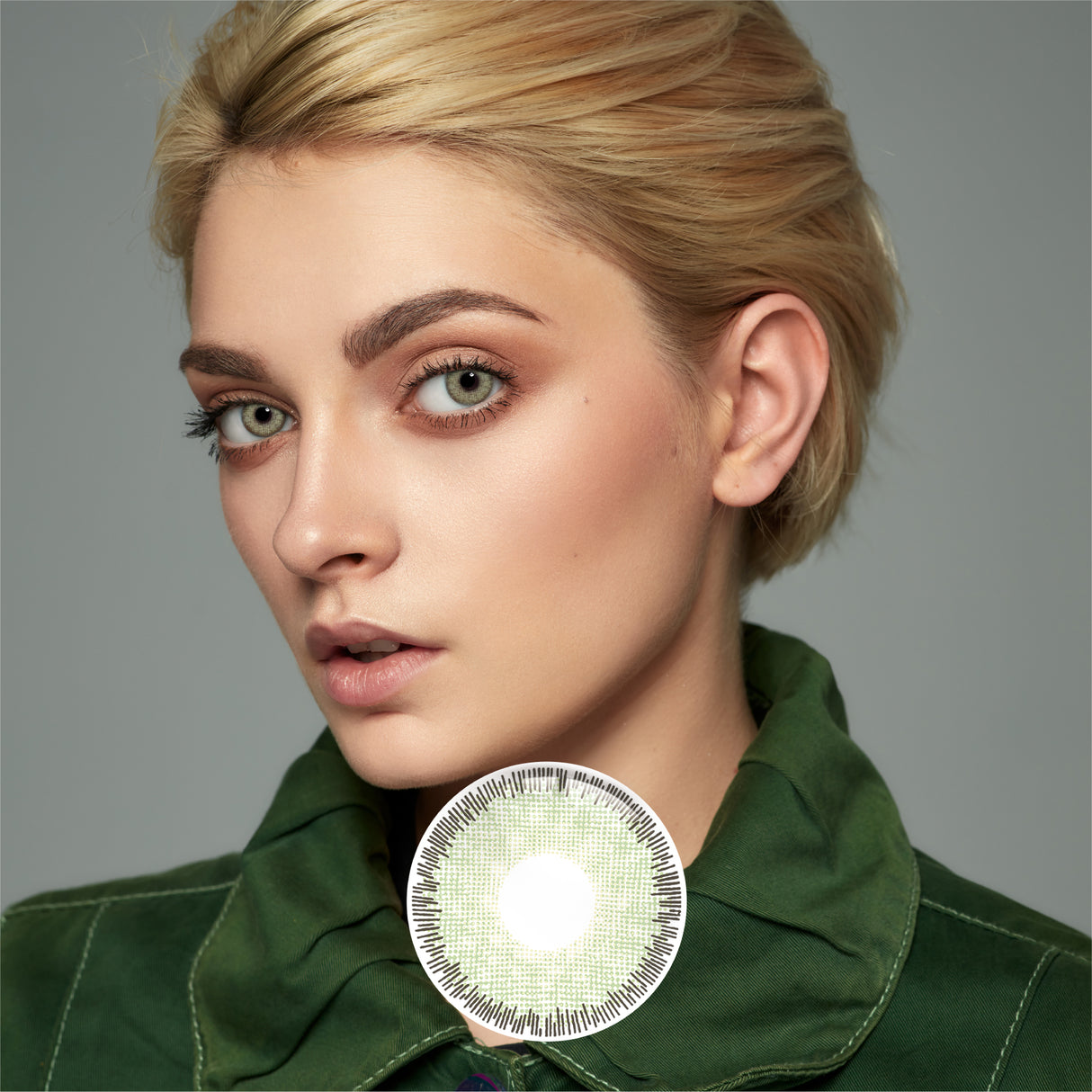 1 pair FDA Certificate Eyes Beautiful Pupil Colorful Girl Cosplay Contact Lenses EMILY GREEN - V.I.P Digital Presence