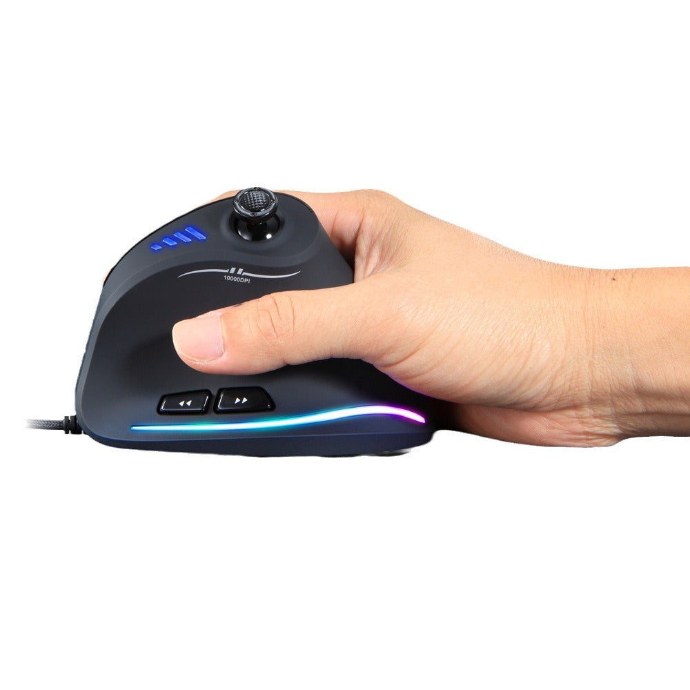 Master C18RGB Vertical Mouse Grip Ergonomic Joystick Game Wired Mouse Notebook Mouse - V.I.P Digital Presence