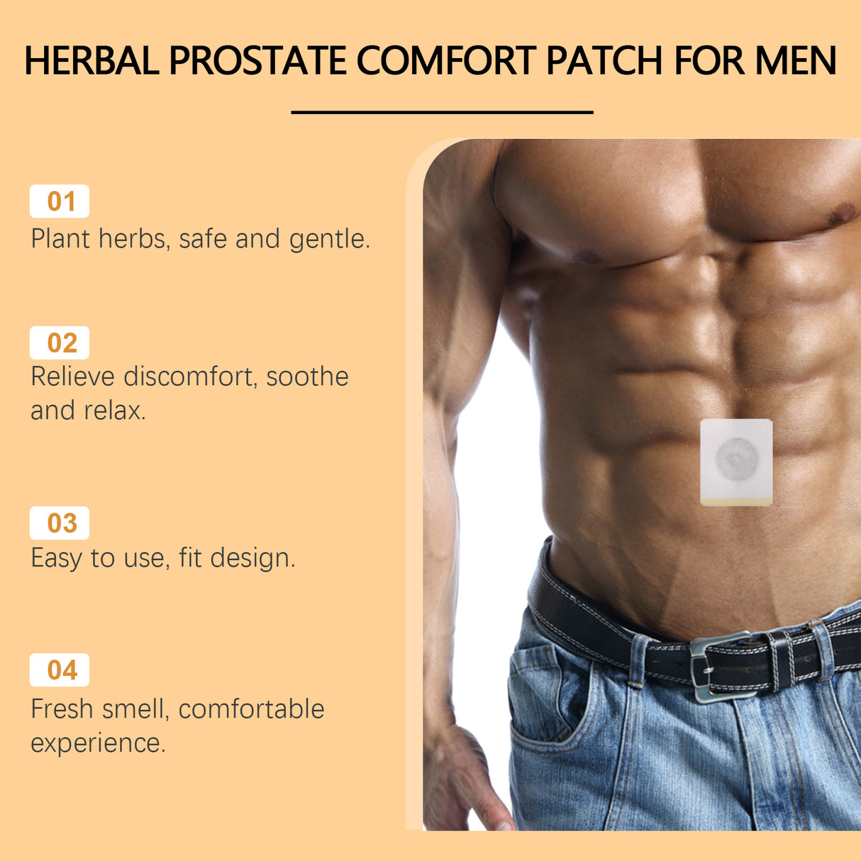 Herbal Prostate Comfort Patch For Men, Prostate Care Patch Soothes Men's Pelvic Area Discomfort And Improves Health And Comfort - V.I.P Digital Presence