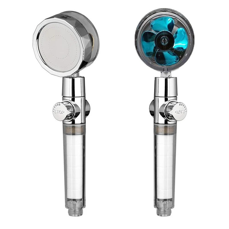 Propeller Shower Turbocharged Shower Head Shower Head Shower One-Button Water-Stop Shower - V.I.P Digital Presence