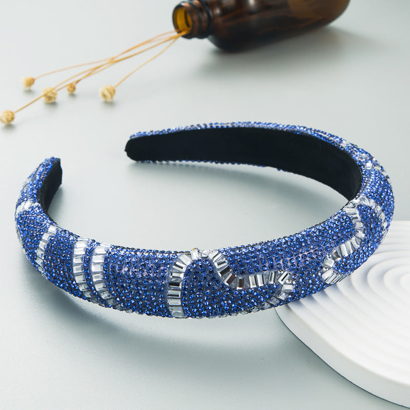 Hair Hoop Fashion New Design Shiny Gypsophila Thin Sponge Headband Korean High-End High-Skull Top Hair Accessories - V.I.P Digital Presence