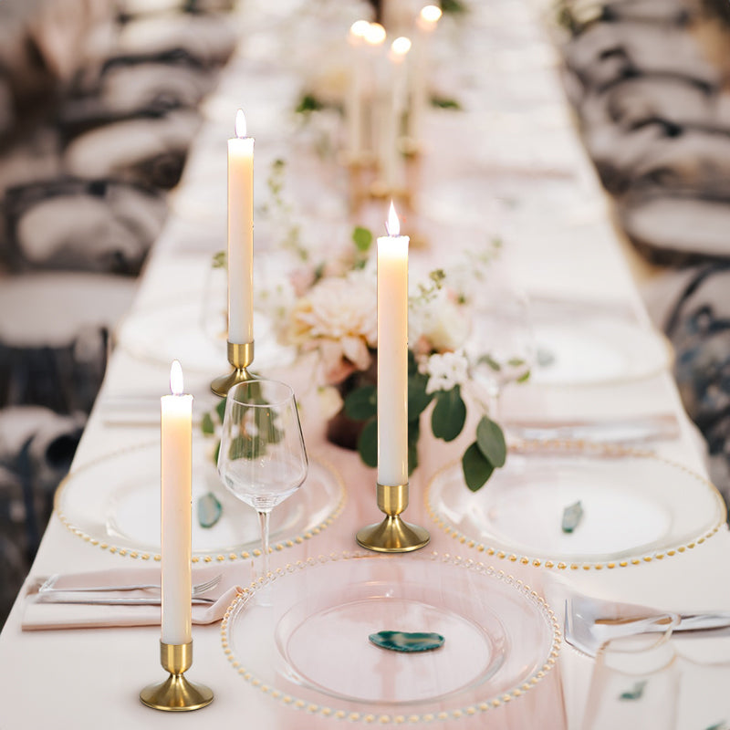 8 pieces of gold candle holder metal conical candle holder - V.I.P Digital Presence