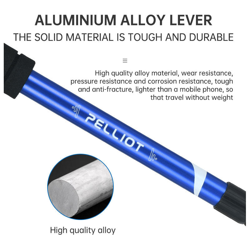 Outdoor telescopic climbing stick aluminum alloy crutches portable walking stick portable climbing equipment - V.I.P Digital Presence