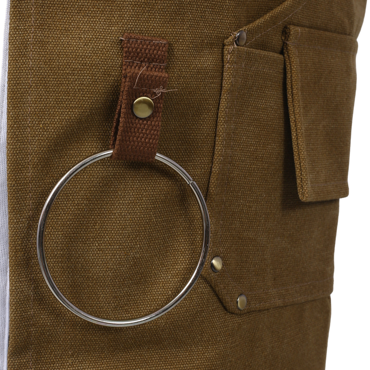 Long heavy-duty canvas tool apron, carpenter apron, carpenter 16 ounces, fully adjustable, no need for waxing - V.I.P Digital Presence