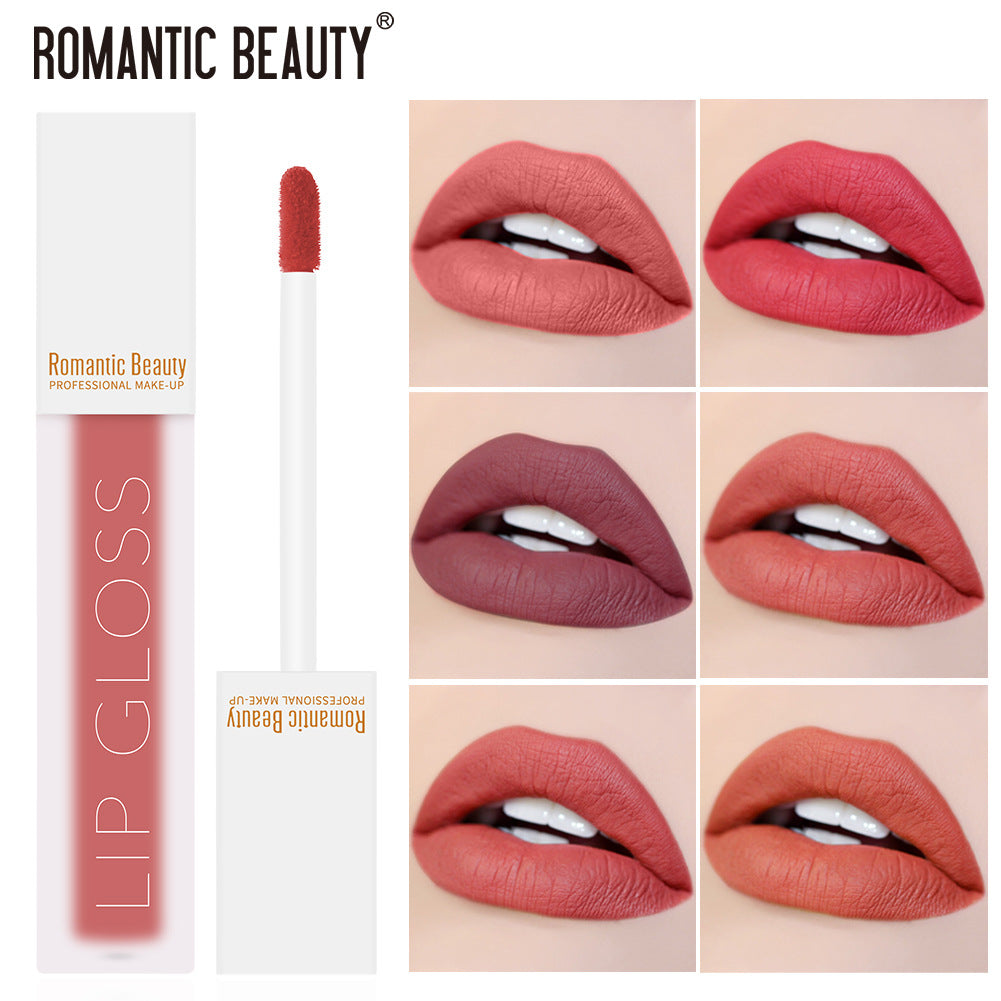 Romantic Beauty Velvet Matte Lip Glaze Non-Stick Lip Gloss - V.I.P Digital Presence