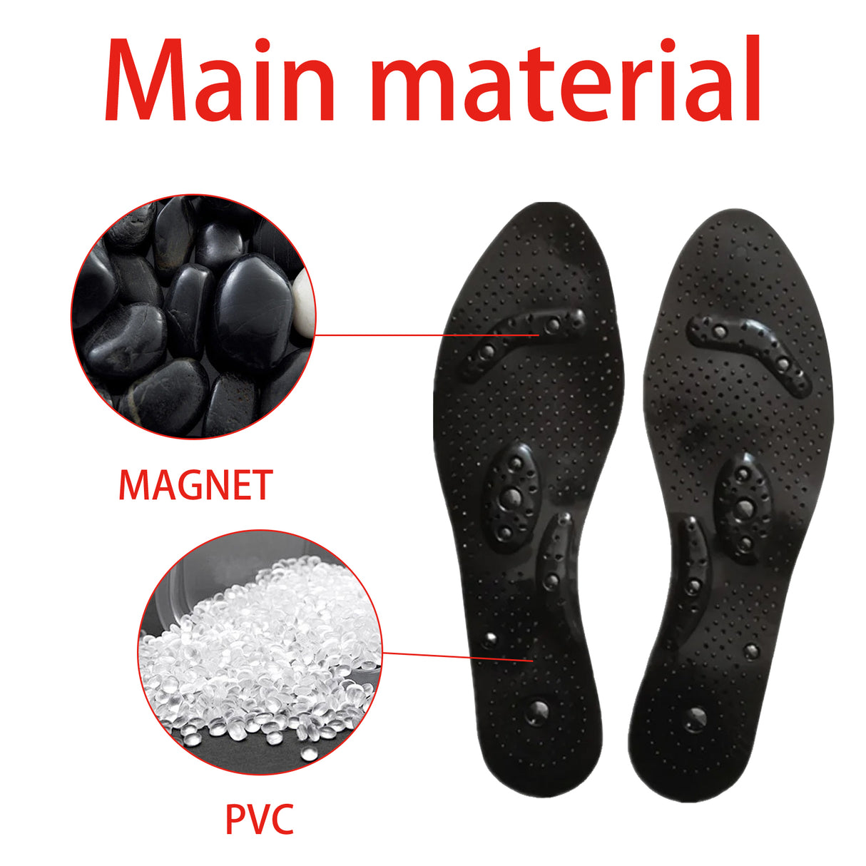 Tourmaline Acupressure Insoles, Foot Care Vein Repair Body Toning Body Care Foot Pads - V.I.P Digital Presence