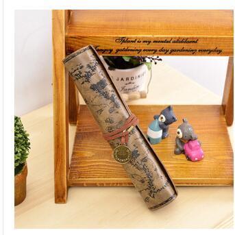 Retro Leather Pencil bag pencil pouch case school supplies pencil case plumier scolaire pencil pouch cute stationary - V.I.P Digital Presence