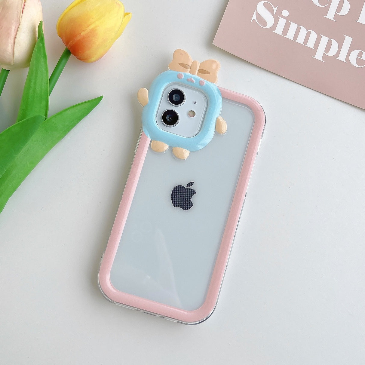 Multi Color Small Monster Lens For Apple iPhone 14maxe Phone Case Angel Eye 12pro Transparent TPU13/XR Soft Cover