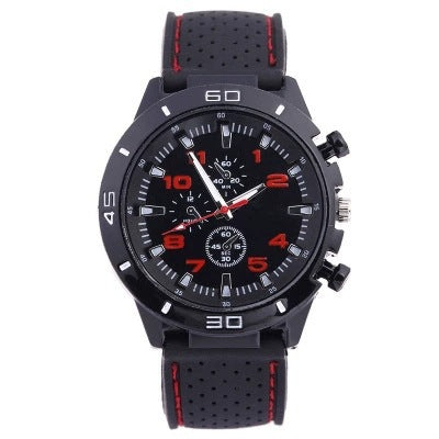 Rubber Fashion Sports Men's Watch Car Line Strap Silicone Student Watch - V.I.P Digital Presence