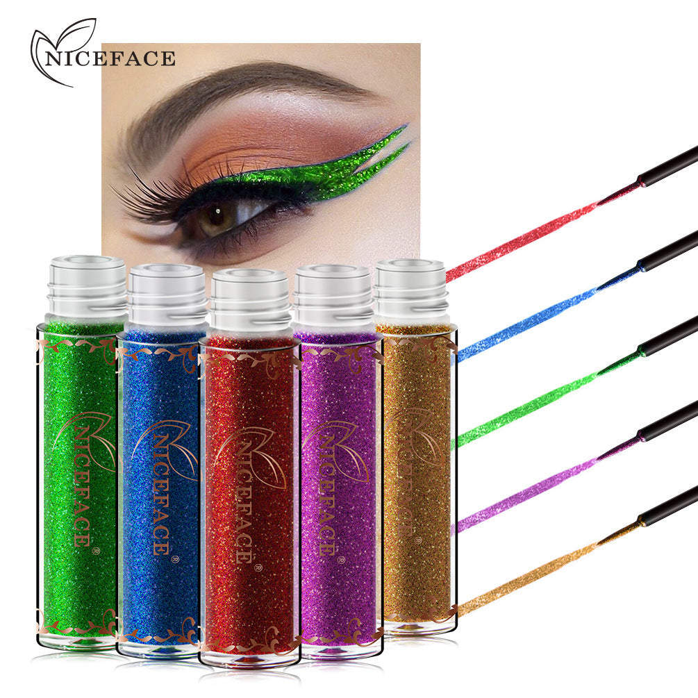 NICEFACE Metallic Colors Shiny Diamond Liquid Eyeliner High Shine Pearlescent Liquid Eyeliner - V.I.P Digital Presence