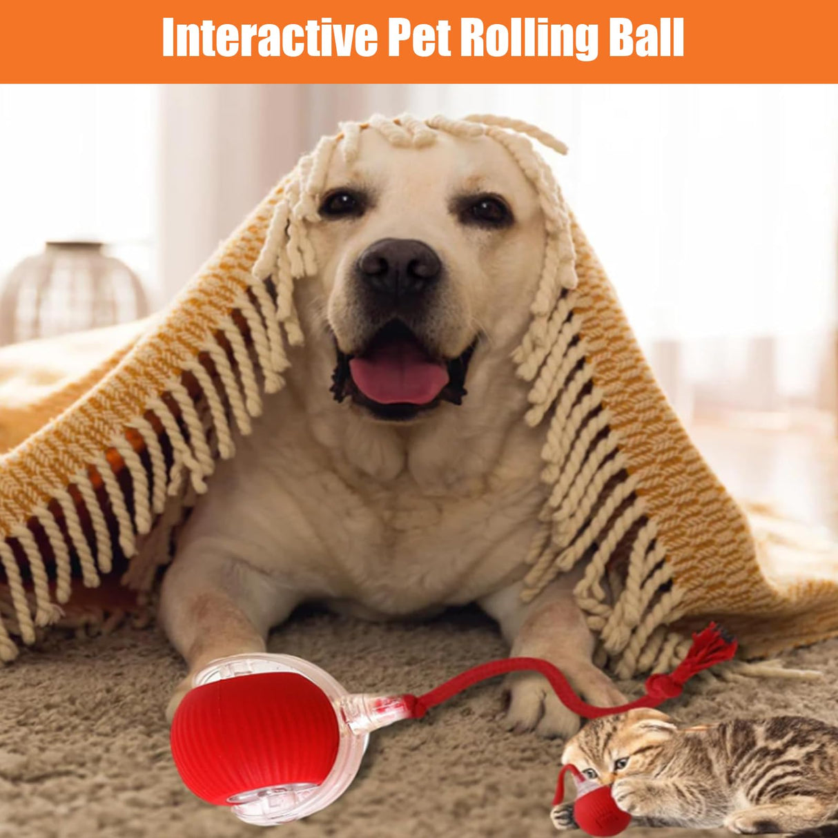 New Design 360° Smart Automatic Interactive Dog Smart Ball Toy Interactive Cat Toys Rolling Ball with USB Charger - V.I.P Digital Presence