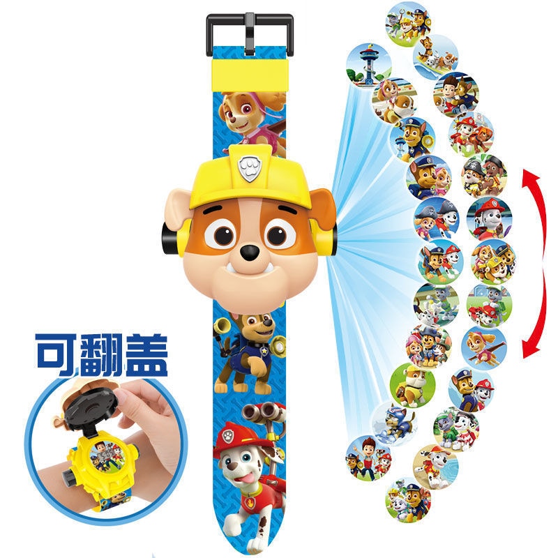 Paw Patrol Toys 3D Projection Digital Watch Dog Puppy Patrulla Canina Anime Action Figures Model Toy Marshall Chase Kid Gift Set - V.I.P Digital Presence