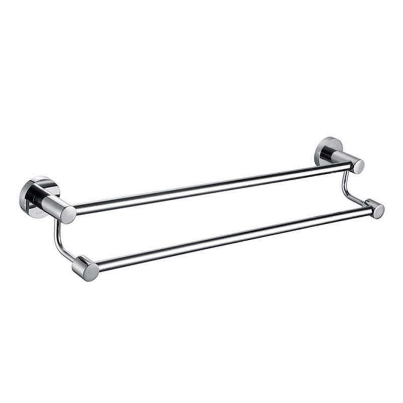 304 stainless steel towel rack, non perforated, bathroom towel double pole hanging rack, household towel rack - V.I.P Digital Presence